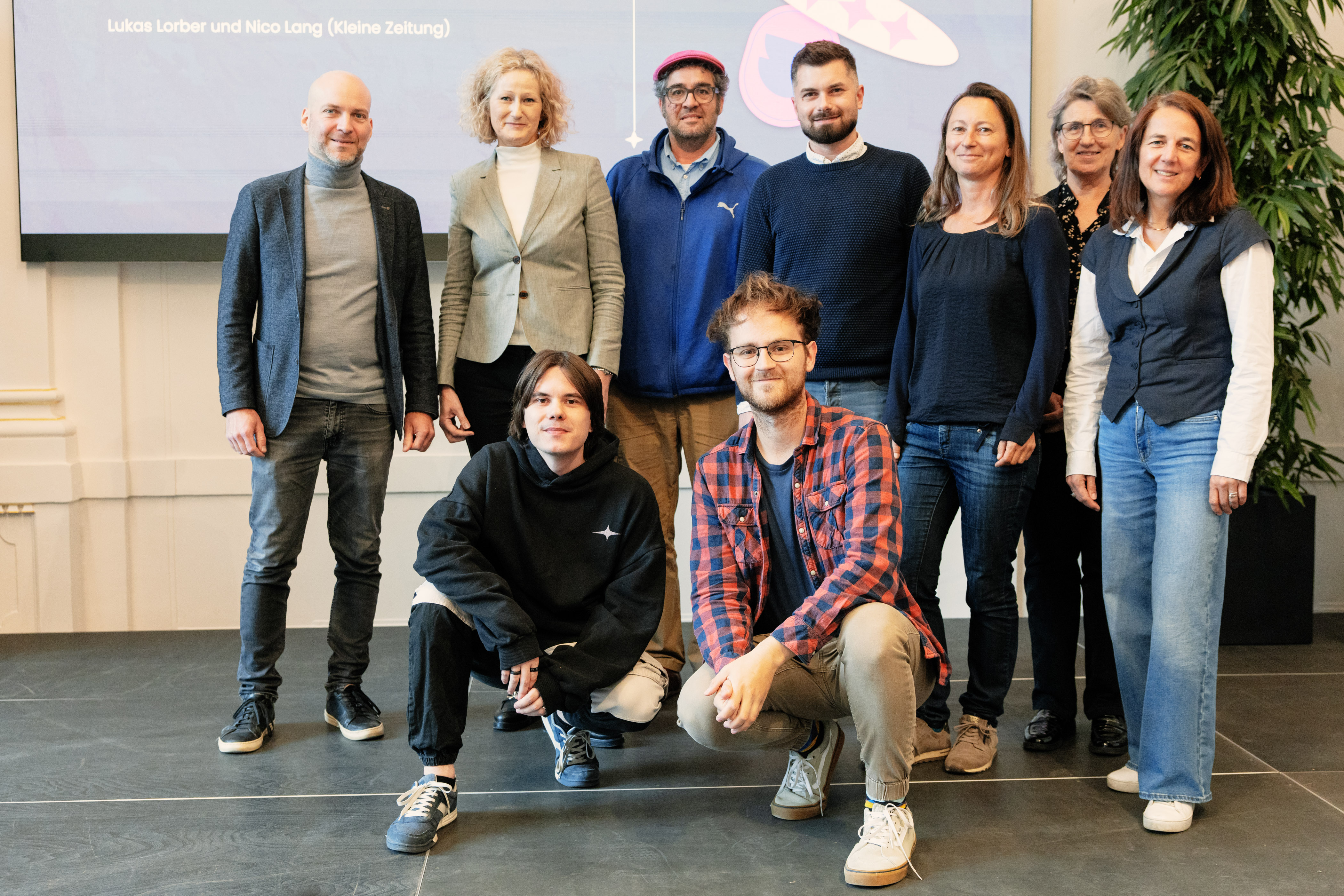 Gruppenfoto der Organisator:innen