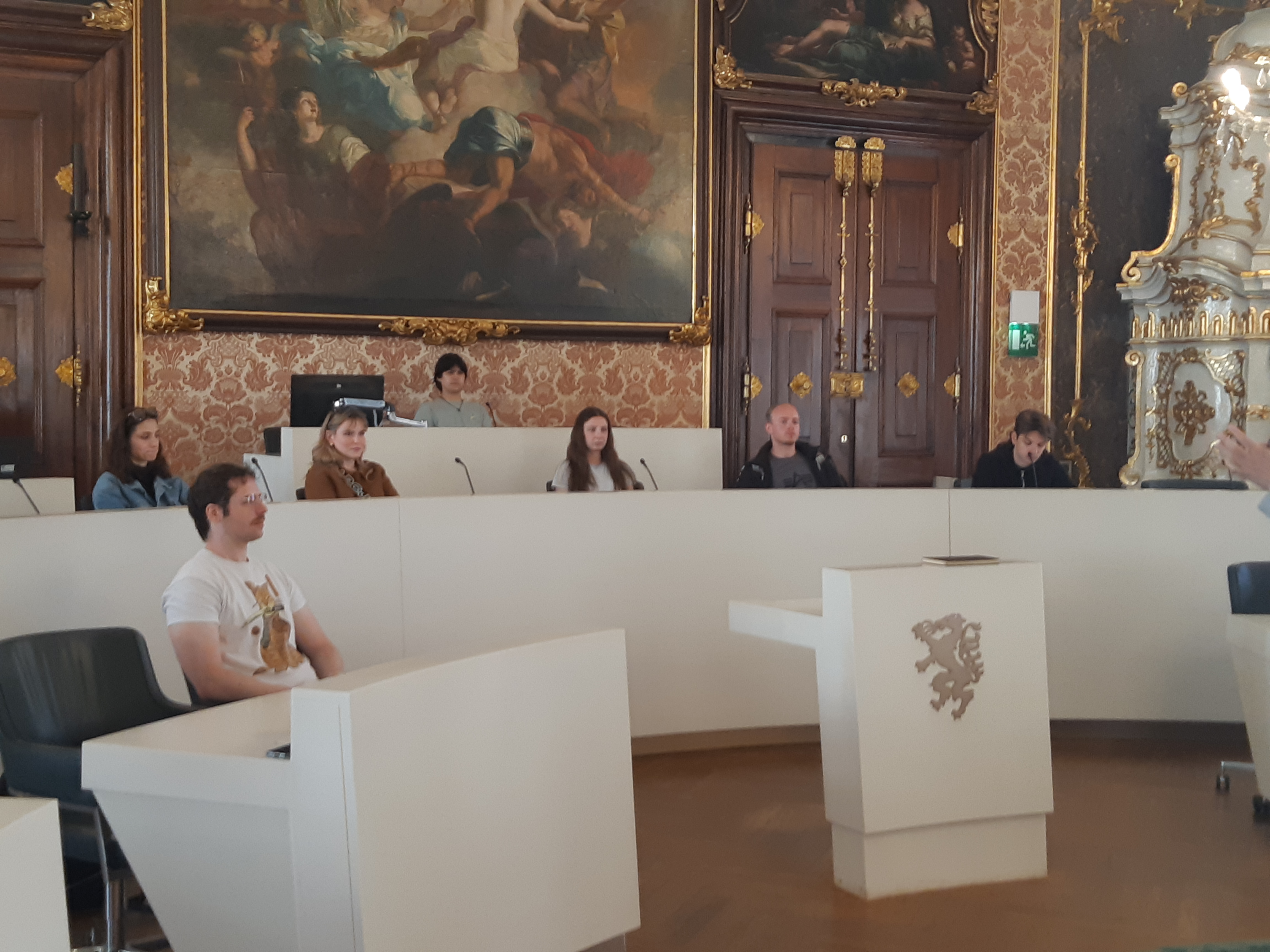 Studierende in der Landstube