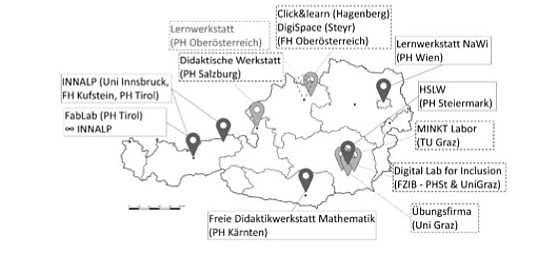Karte Hochschullernwerkstatt