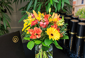 Blumenstrauß und Sponsionen