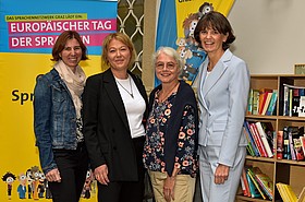 v.l.n.r.: Barbara Schrammel, Michaela Hronovsky-Ortner, Catherine Lewis, Elisabeth Amtmann