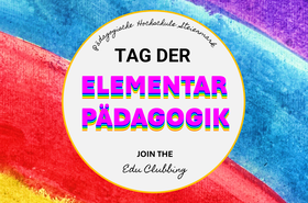 Buntes Titelbild mit Aufschrift Tag der Elementarpädagogik