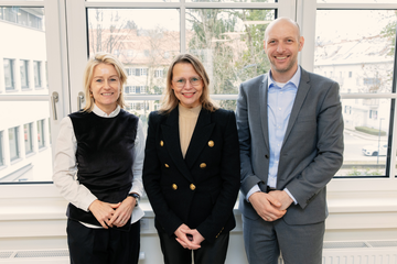 Regine Mathies, Beatrix Karl, Nikolaus Janovsky (v.l) 