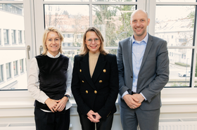 Regine Mathies, Beatrix Karl, Nikolaus Janovsky (v.l) 