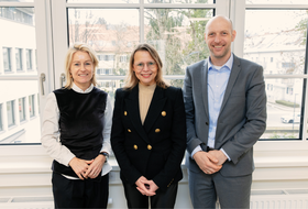 Regine Mathies, Beatrix Karl, Nikolaus Janovsky (v.l) 