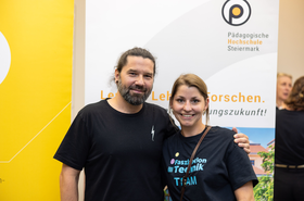 Organisatorin Fr. Weingrill (WKO) und Michael Raback