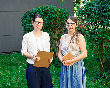 v.l.n.r.: Irene Gumpold-Hölblinger, Lea Mittischek